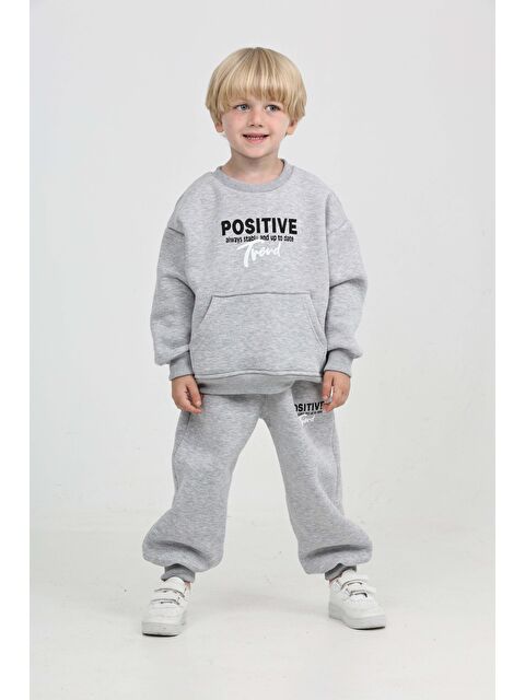 Toontoykids Erkek Çocuk Posıtıve Baskılı Eşofman Takım - S000482791-20600