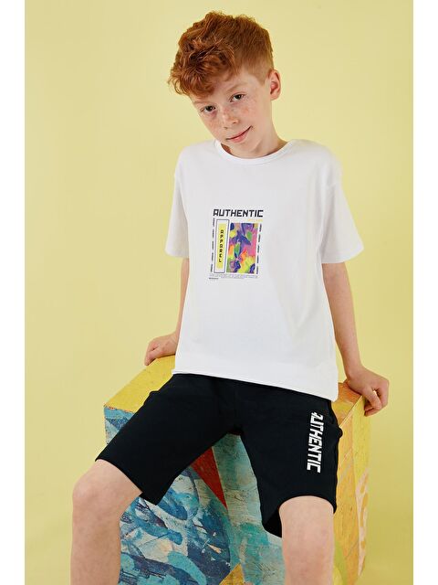 Lela Pamuklu Regular Fit Bisiklet Yaka Şortlu Alt-Üst Takım 6212011 - S000160605-20063