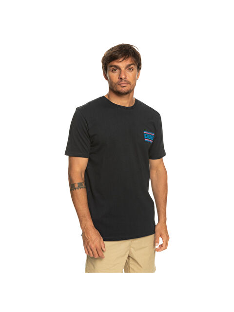 Quiksilver Warpedframes Erkek Siyah Tişört - S000489037-19351