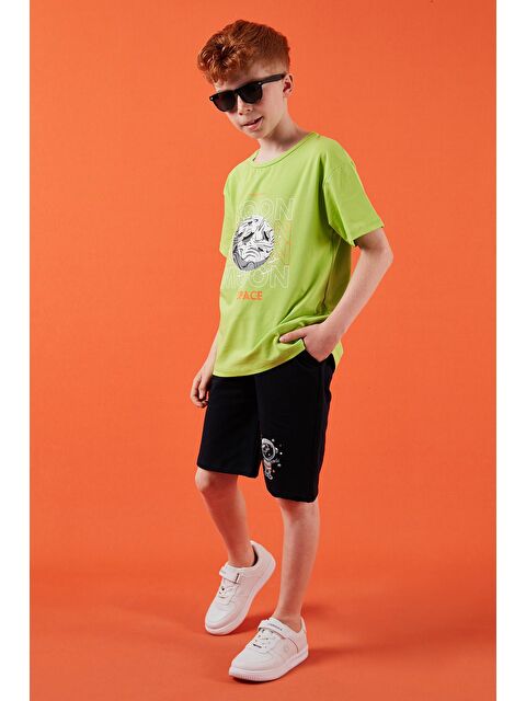 Lela Pamuklu Regular Fit Bisiklet Yaka Şortlu Alt-Üst Takım 6212008 - S000160606-19972