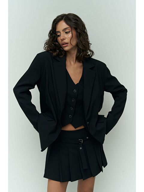 Mai Collection Pietro Yelekli Siyah Blazer - S000511805-19351