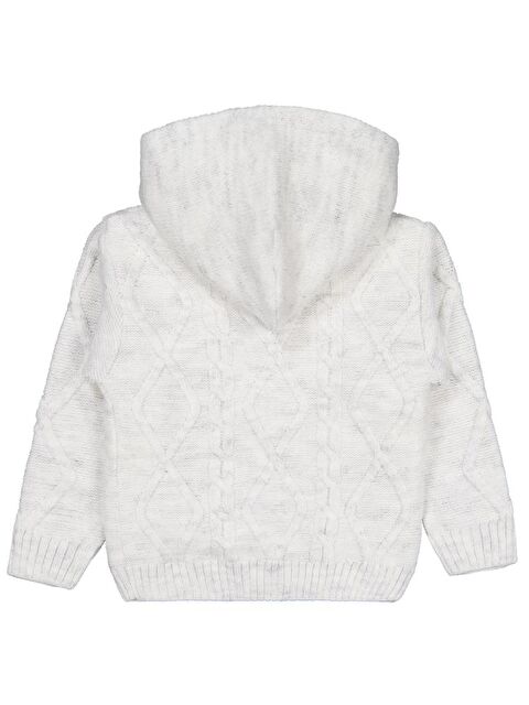 Civil Boys Saç Örgülü İçi Polarlı Kapüşonlu 2-5 Yaş Hırka - Gri 2-3 Yaş - S000484478-20600