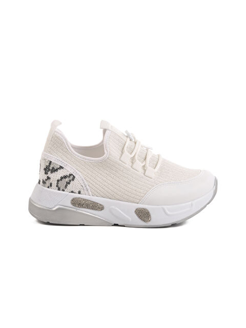 Ayakmod Beyaz Anorak Bağcıklı Kadın Sneaker 702417 Z - S000422340-20063