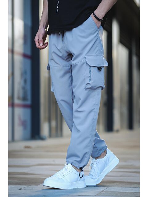 Oksit Tiziano Kort Paraşüt Düz İpli Paça Kargo Cepli Erkek Eşofman Alt - S000124649-20600