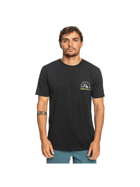 Quiksilver Originalbarrel Erkek Siyah Tişört - S000489040-19351
