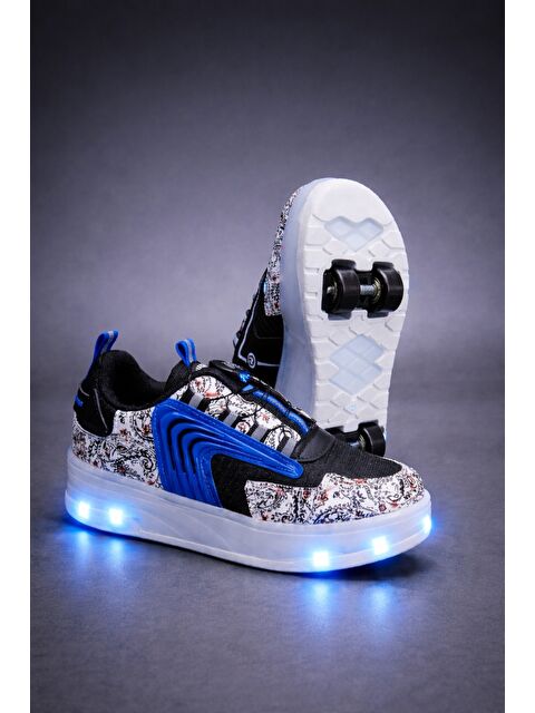Muggo FLOW Çocuk Işıklı Patenli Tekerlekli Sneaker Spor Ayakkabı
