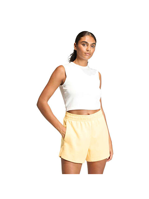 Adidas All Szn Ribana Kadın Ekru Yuvarlak Yaka Atlet