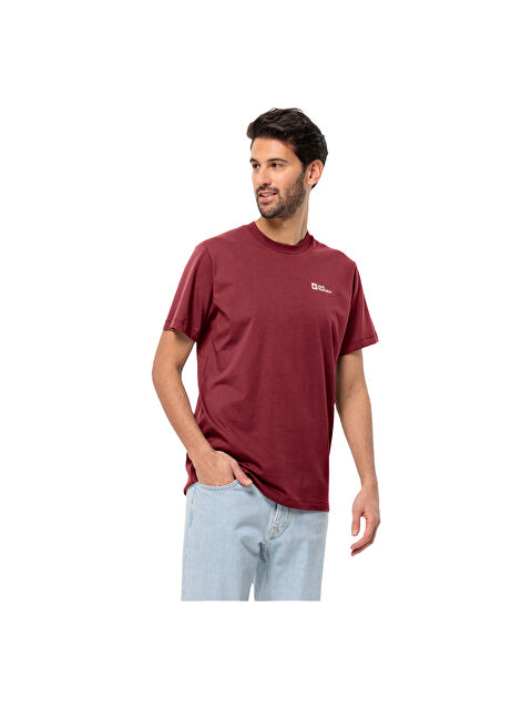 Jack Wolfskin Essential T Erkek Kırmızı Tişört - S000489046-19951