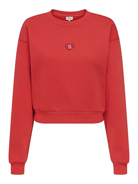 Only Onlevisa Pamuklu Regular Fit Bisiklet Yaka Kadın Sweat 15358296 - S000465311-20045