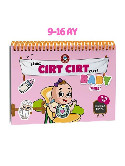 Çocuk Akademi 9 16 Ay Baby Girl Cırt Cırtlı Geliştiren Kitap Vakti - S000355351-20063