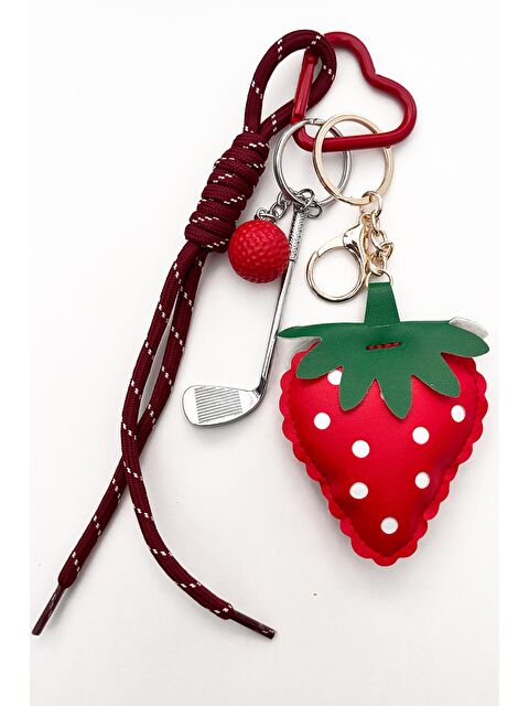 New Obsessions Tatlı Çilek Figürlü Charm Anahtarlık Çanta Süsü - S000333183-20045