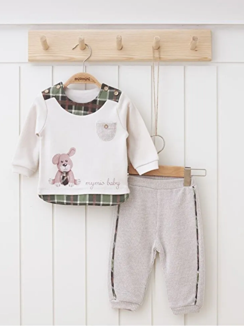 Mymio Bisiklet Yaka Erkek Bebek 2'li Takım - S000492880-19413