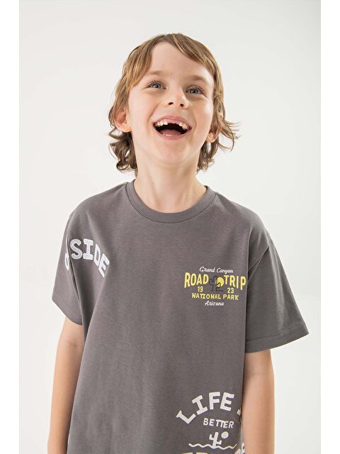 Boboli Outside Baskılı Erkek Çocuk Tshirt - S000457644-20600