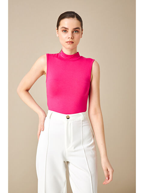 Bipantolon Kadın Pembe Kolsuz Bluz - S000513198-20024