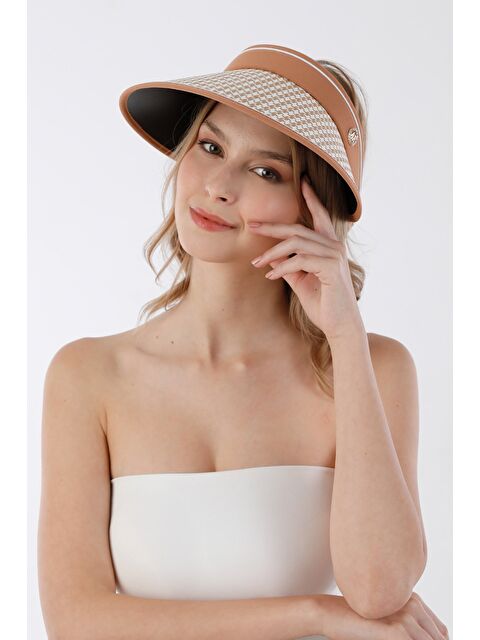 Fullamoda Kazayağı Desenli Siperli Ayarlanabilir Hasır Şapka - S000396876-19413