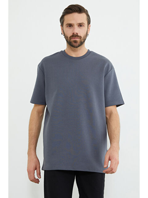 Fullamoda Basic Bisiklet Yaka İnterlok Tişört