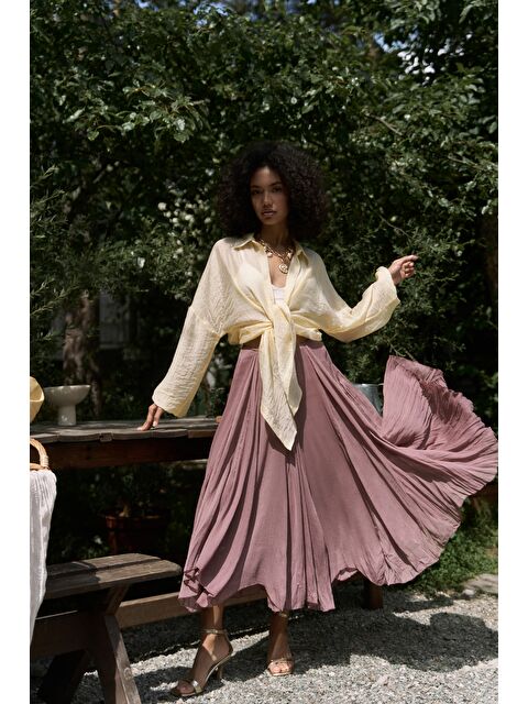 Bohemai Assa Vizon Pileli Etek - S000390220-26429