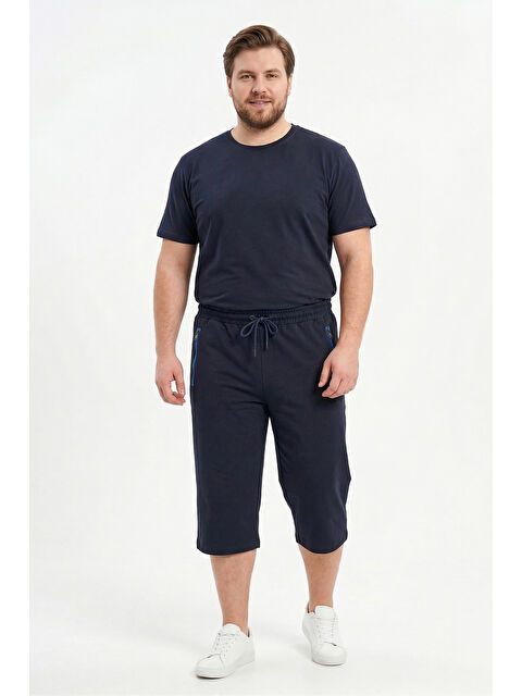 Remsa Büyük Beden Erkek Şort Kapri 6494 Lacivert