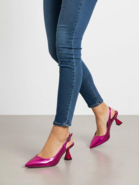 marinarosse Kadın Harmony Metalik Pembe Topuklu Ayakkabı - S000483609-20024