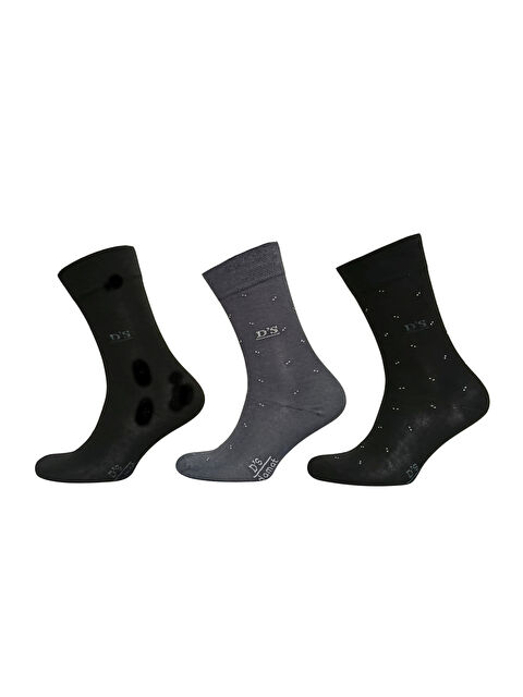 D'S damat DS Damat Pamuk 3'lü Çorap Set DESENLİ - S000532227-37444