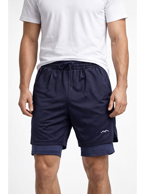 Remsa Erkek İçi Taytlı Spor Şortu 2062 Lacivert