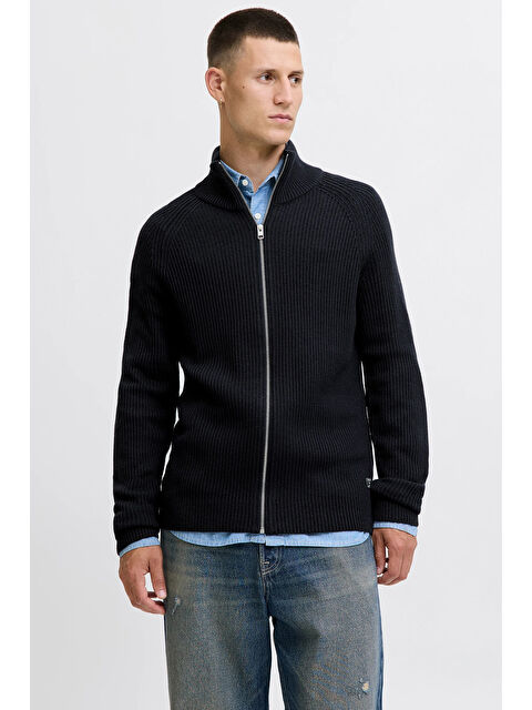 Jack & Jones Jjpannel Pamuk Karışımlı Regular Fit Dik Yaka Hırka 12278920