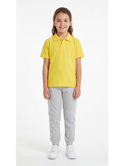 Mışıl Kids Kız Çocuk Okul Kısa Kol Polo Yaka Lakost