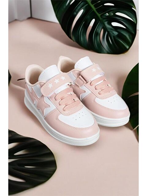 Oksit Stars Cırtlı Bağcıklı Erkek Kız Çocuk Spor Ayakkabı - S000363934-7152