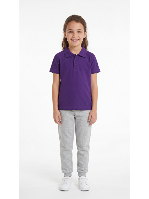 Mışıl Kids Kız Çocuk Okul Kısa Kol Polo Yaka Lakost