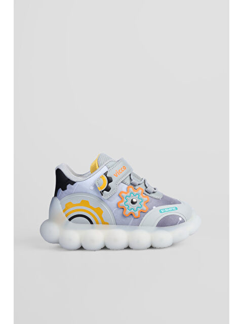 Vicco Port Işıklı Erkek Okul Öncesi Gri Spor Ayakkabı - S000450757-20600