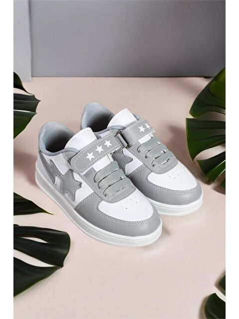 Oksit Stars Cırtlı Bağcıklı Erkek Kız Çocuk Spor Ayakkabı - S000363934-20600