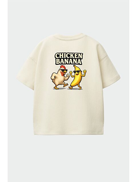 Monila Erkek Çocuk Pamuklu Bisiklet Yaka Sırtı Baskılı T-Shirt