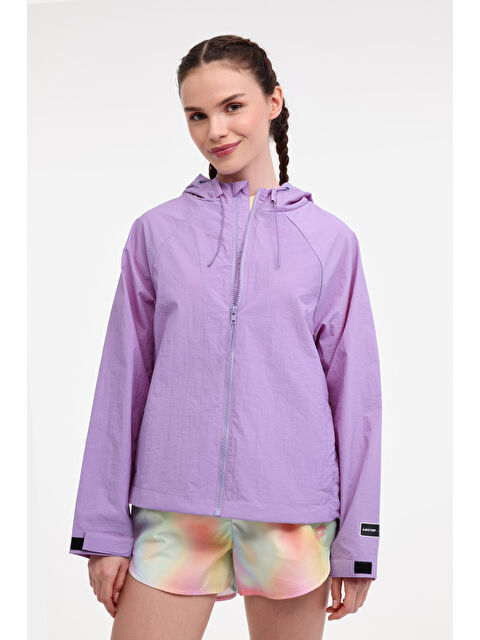 LOTTO W-HERANO WIND JKT 5FX Mor Kadın Ceket