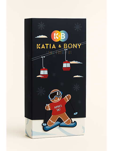 Katia And Bony Unisex Snowboard Kutulu 2'Li Soket Çorap - S000465323-23173