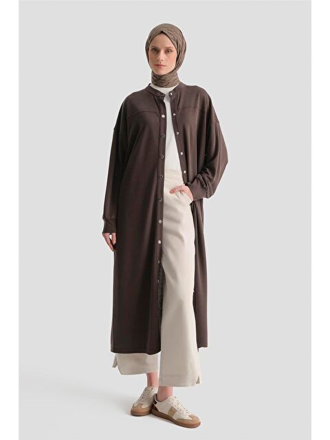 ARMİNE Oversize Modal Kap Kahve - S000498186-19413