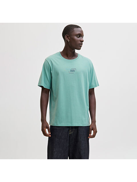 Jack & Jones Corp Graphic Erkek Yeşil Tişört - S000504587-18194