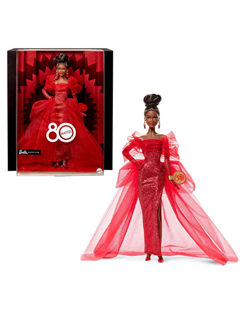 BARBIE Barbie Mattel 80. Yıl Dönümü Koleksiyon Bebek Kumral JBJ18