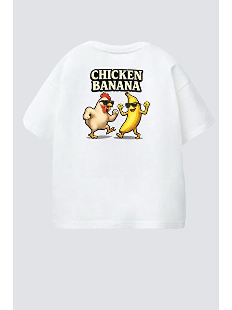 Monila Erkek Çocuk Pamuklu Bisiklet Yaka Sırtı Baskılı T-Shirt