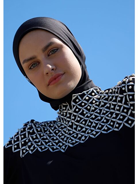 Mayovera Tasarım Mayo İnci Nakışlı Tesettür Mayo - S000373079-19351