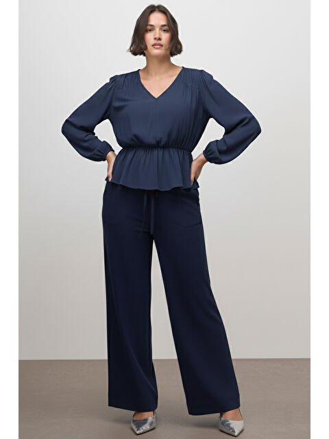 Mylinemoda Beli Lastikli Bluz - S000510814-21164