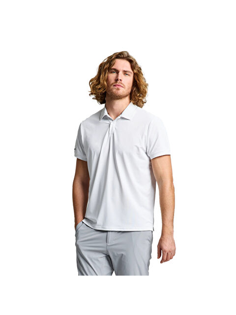 Slam Tech Pique Polo Ls Erkek Beyaz Tişört - S000489051-20063