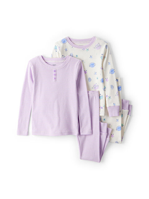 Carter's Kız Çocuk Ekru Pijama Set - S000486164-19965