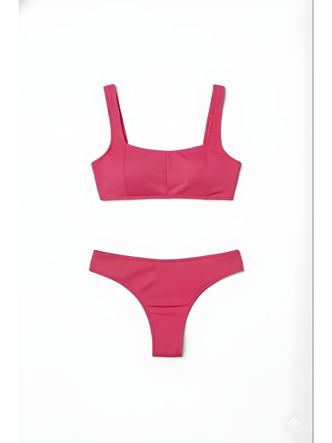 C&City Straplez Bikini Takım 3227 Fuşya - S000453417-18686