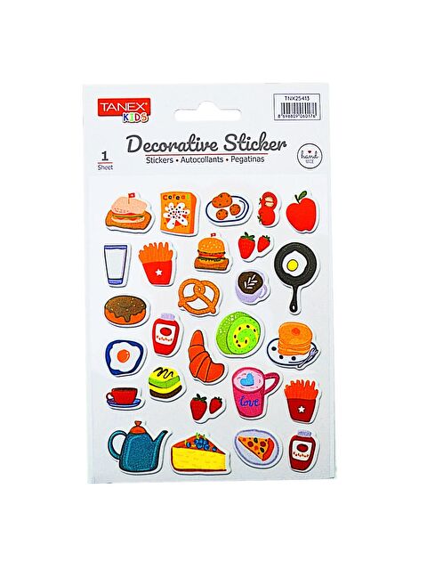 Tanex Kids Sticker Puffy Kahvaltı Serisi 27 Parça (25413) - S000361180-23173