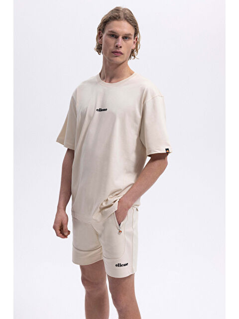 Ellesse % 100 Pamuk Regular Fit Bisiklet Yaka Logolu T Shirt EM391-ECR - S000529862-19965