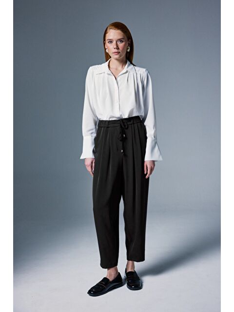 SATEEN Talia Pantolon - Siyah - S000516483-19351