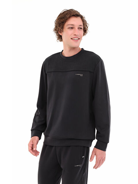 Lumberjack ML UROS 16ITL817 5PR Siyah Erkek Sweatshirt - S000441109-19351