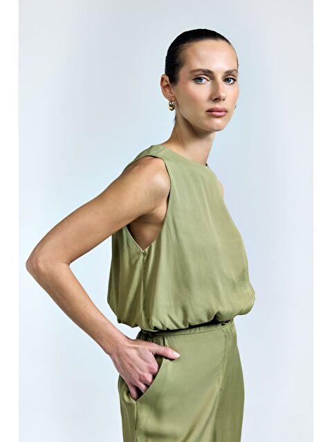 SATEEN Colin Bluz - Haki