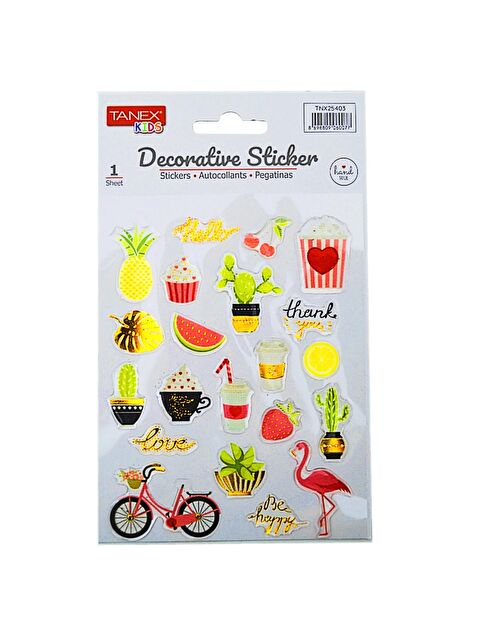 Tanex Kids Sticker Puffy Flamingo Yaz Serisi 21 Parça (25403) - S000361181-23173