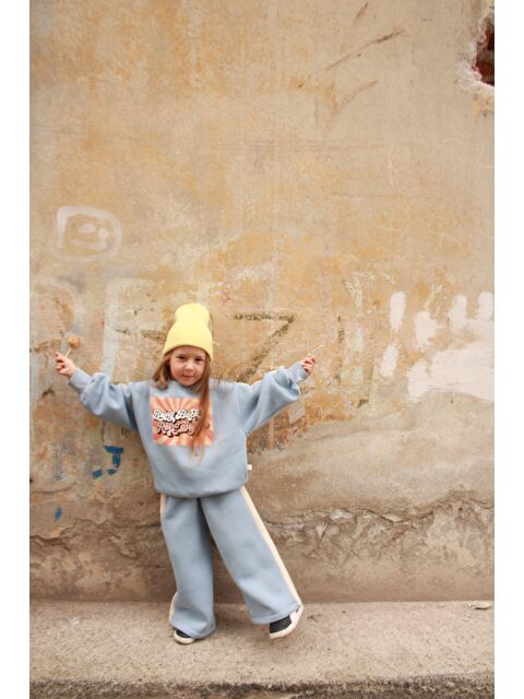 Oh La La Koala For Little Ones Mavi Retro Baskılı Çocuk Alt Üst Takım - S000487851-1091